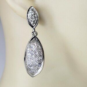Silver Tone Filigree Earrings